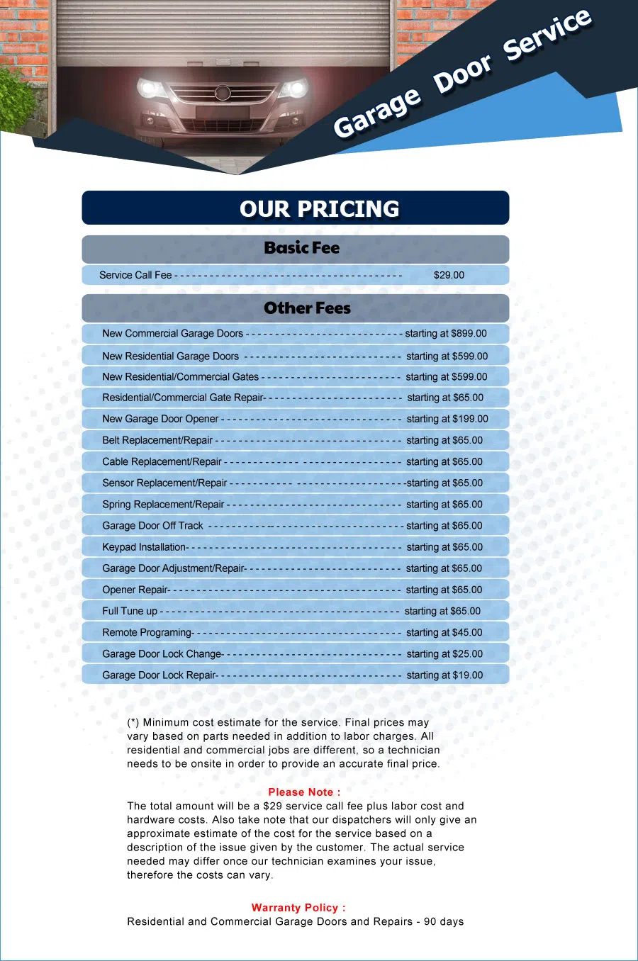 Eagle Garage Door Service Houston, TX 713-292-1456